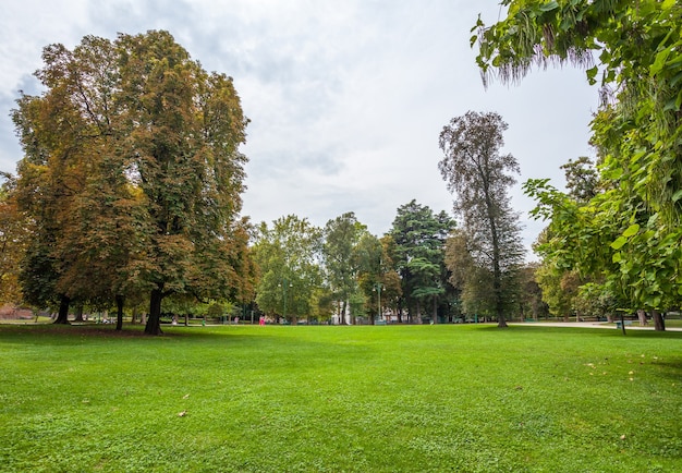 Famous Sempione park in Milan