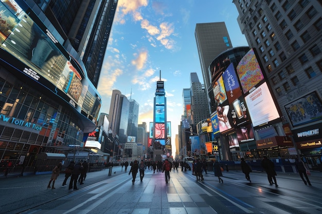 Famous Times Square Landmark in New York City