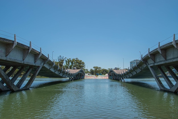 Famous wavy bridge in Maldonado Uruguay