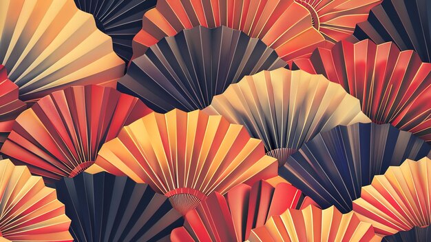 fan pattern wallpaper