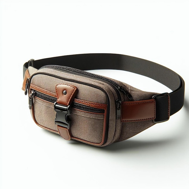 Fanny Pack with Brown Accents