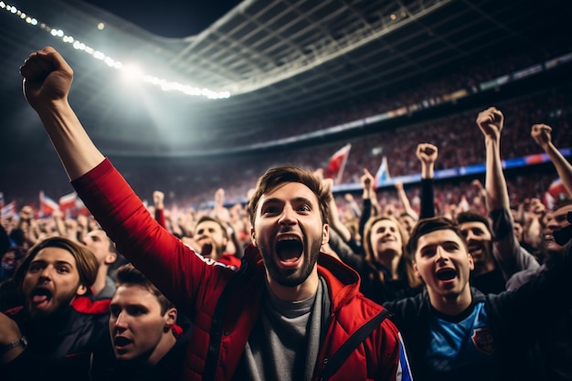 Fans Unleash Their Passion in the Stadium Generative Ai