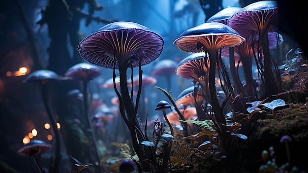 fanstasy mushrooms HD wallpaper photographic imagev