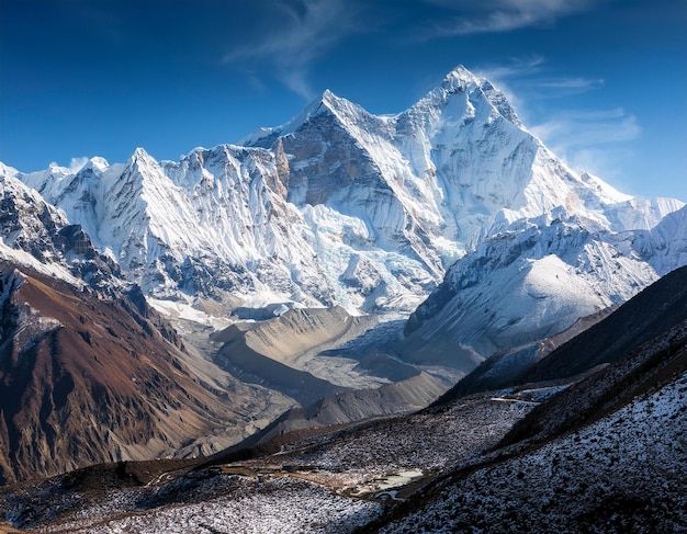 fantastic landscape scene with mountain aerial view of the mountain landscape scenery