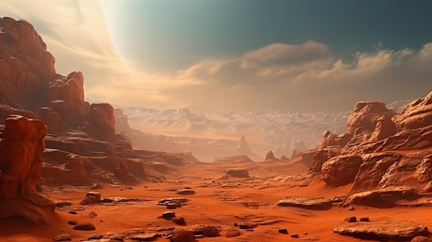 Fantastic_martian_landscape_in_rusty_orange_shades_Mars