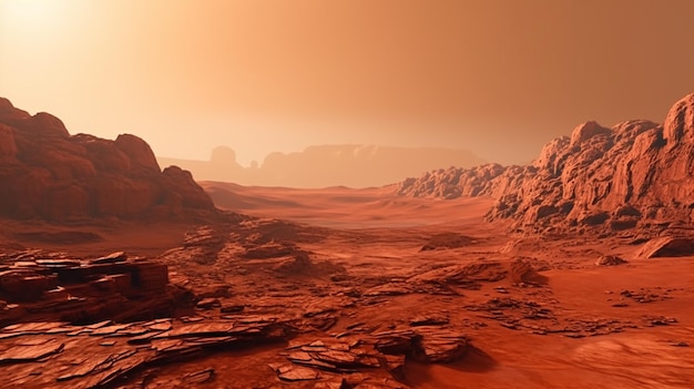 Fantastic_martian_landscape_in_rusty_orange_shades_Mars