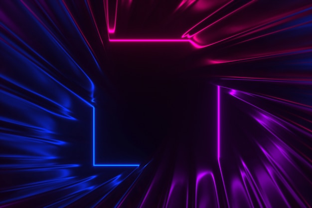 Fantastic neon lights background