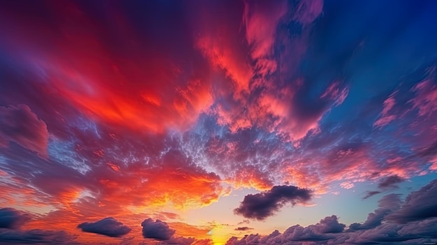 Fantastic view Beautiful sunset sky twilight times sky and clouds in dramatic background