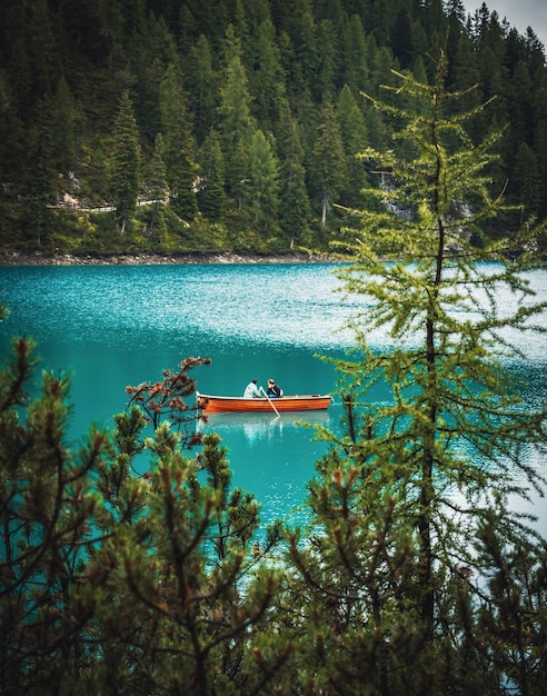 A fantastic view on the braies lake