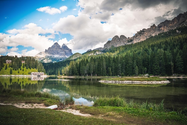 A fantastic view of misurina lake