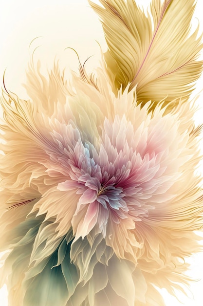 Fantasy abstract flowers wallpaper