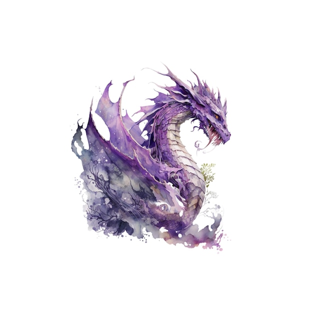 Fantasy_amethyst_dragon_watercolor 52