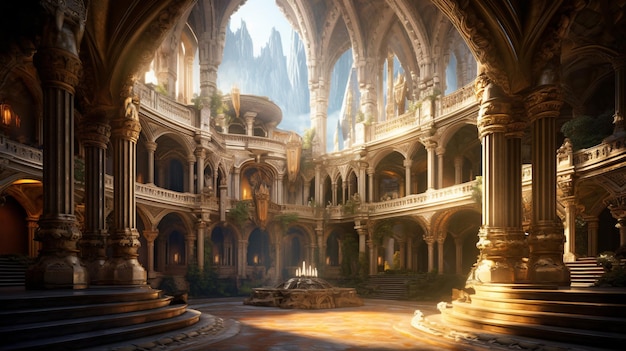 fantasy ancient palace