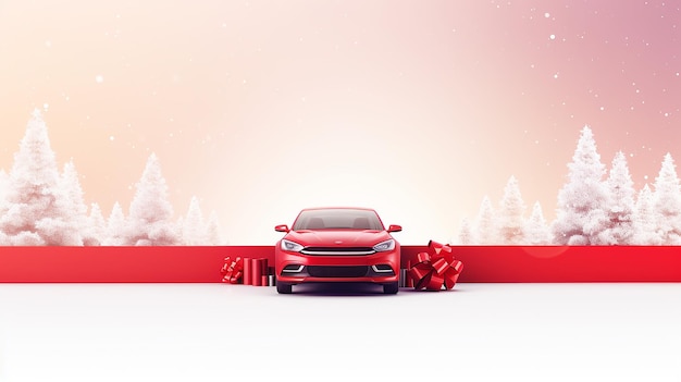 Fantasy Colorful Car Merry Christmas Delight