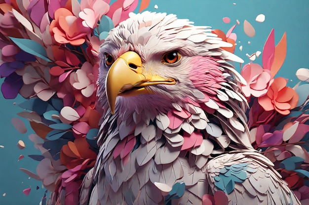 Fantasy eagle illustration