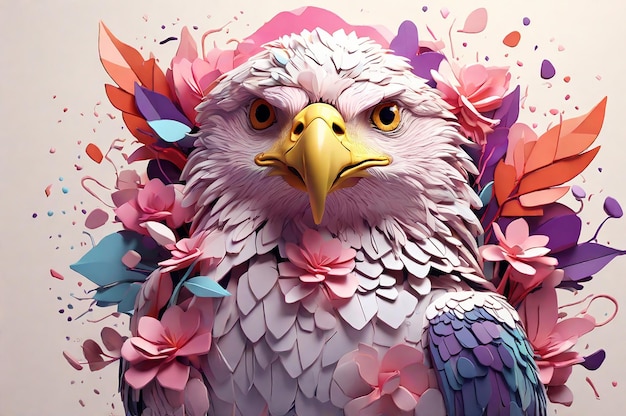 Fantasy eagle illustration