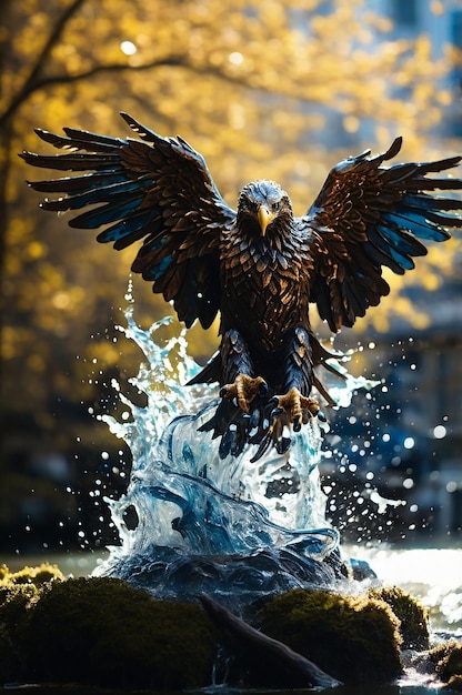 Fantasy eagle illustration