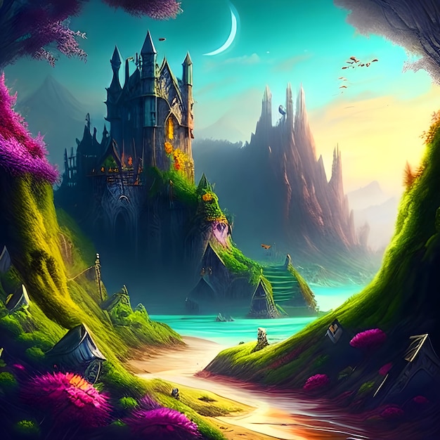 Fantasy Images_A Beautiful fantasy worldFantasy Stock Images