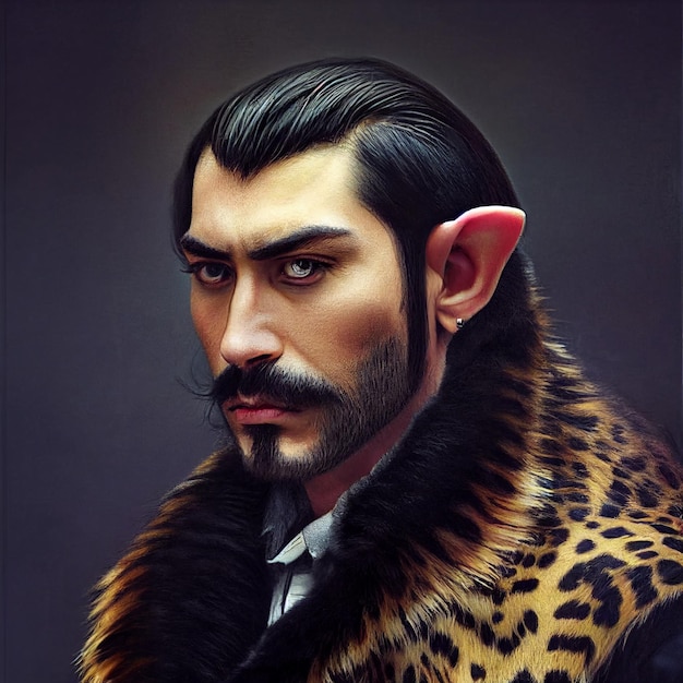 Fantasy portrait illustration