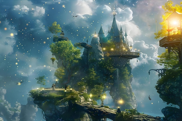 Fantasy Scene With Surreal Elements And Mystical Atmosphere