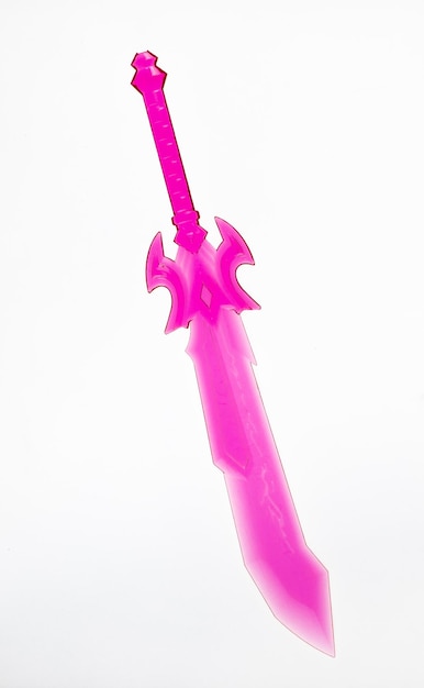 fantasy toy sword isolated on white background