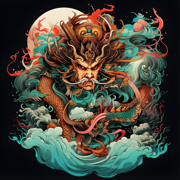 Far East Mythology Fantasy AI Artwork