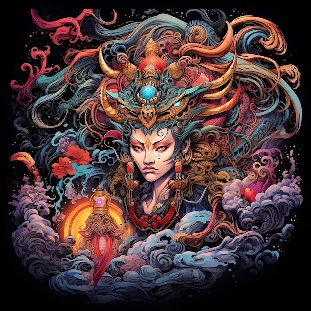 Far East Mythology Fantasy AI Artwork