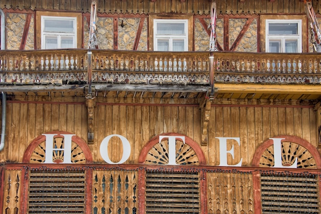 Far west hotel saloon entrance