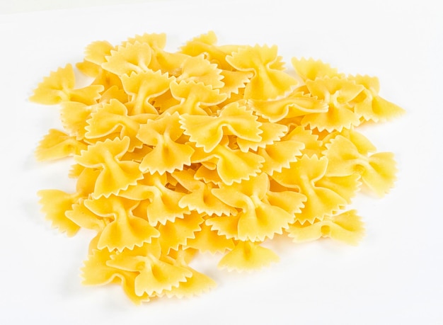 Farfalle pasta isolated