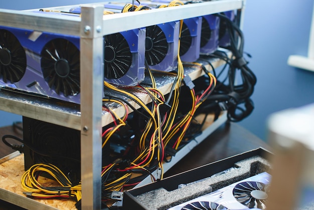 Farm graphics cards for mining crypto currencies.