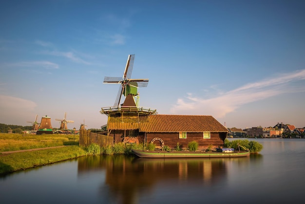 Farm houses and windmills of Zaanse Schans