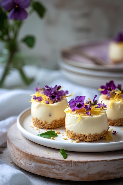 Farmcore Zest Lemon Cheesecakes with Graham Cracker Simplicity