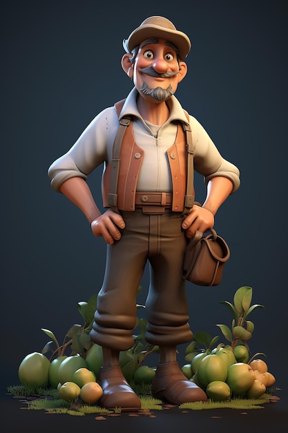 farmer 3d character