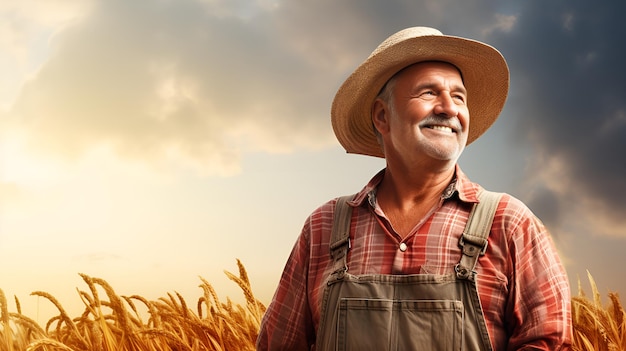 Farmer in a clean background stock photograph Farmer clean background stock photograph