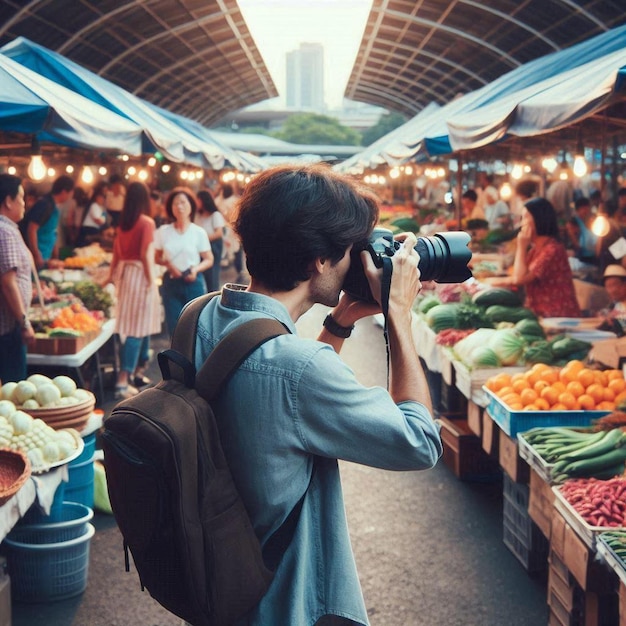 Farmers Market Bustle