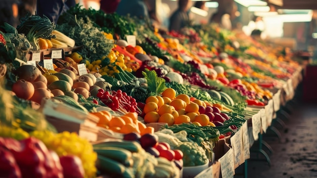 Photo farmers market vegetables