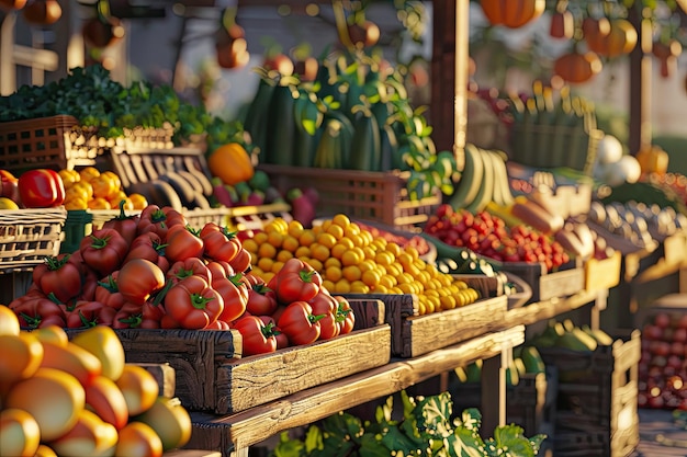 Farmers markets and organic farming for sustainable agriculture and local food production