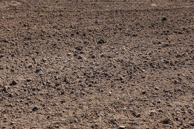 Farmers plowed agriculture field