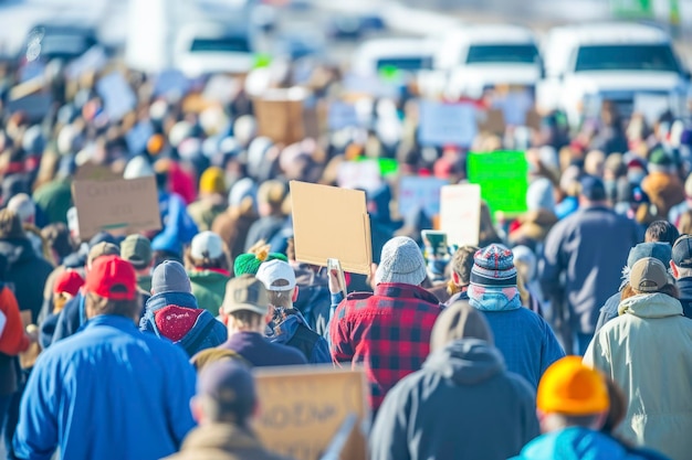 Farmers unity protest a powerful image capturing a large gathering of farmers united in protest