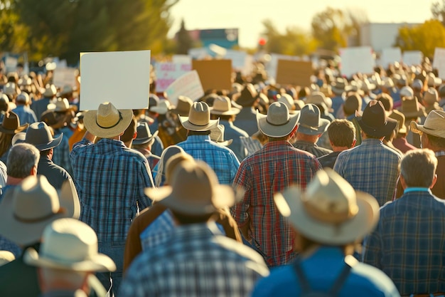 Farmers unity protest a powerful image capturing a large gathering of farmers united in protest