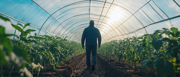 Farmers Working in a Greenhouse Sustainable Agriculture in Action