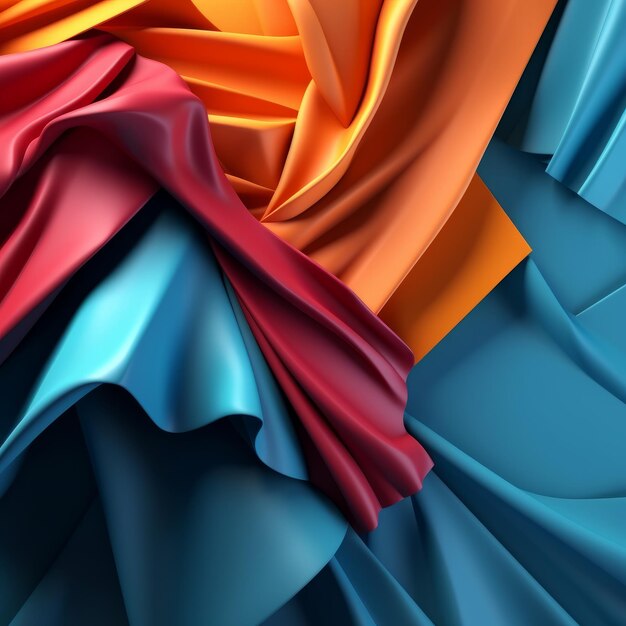 Fashion and Fabric Theme 3D Abstract Background