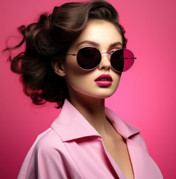 Fashion girl in sunglasses