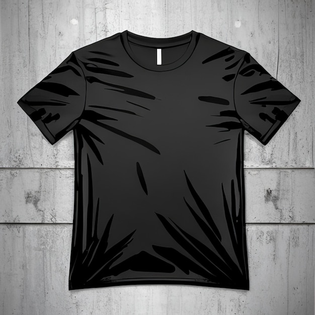 Fashion mockup black tshirt blank