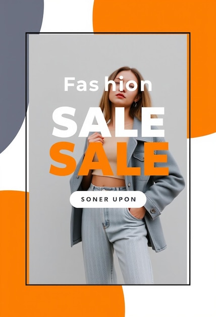 Fashion Sale modern simple instagram Post template Premium