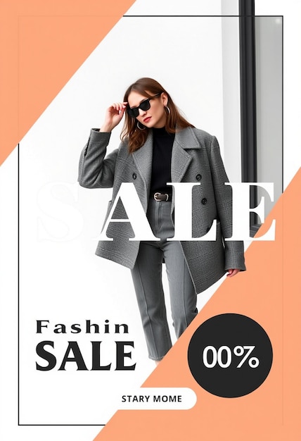 Fashion Sale modern simple instagram Post template Premium