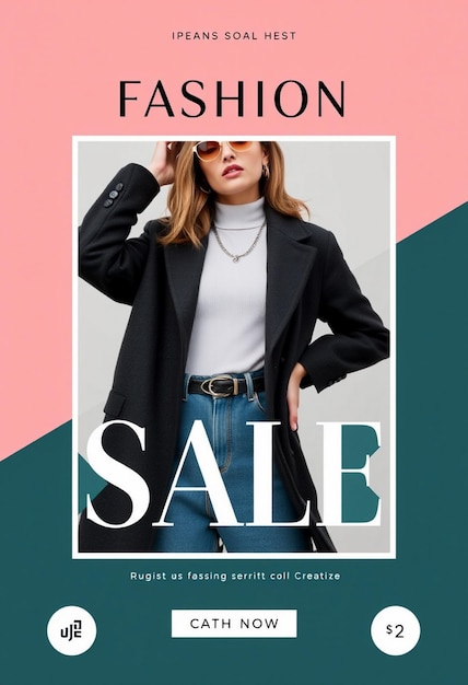 Fashion Sale modern simple instagram Post template Premium