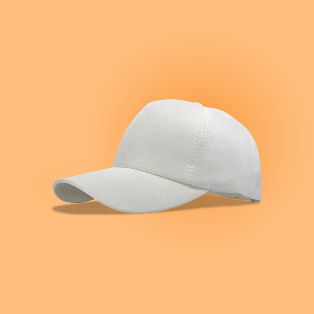 Fashion and sports white cap isolated