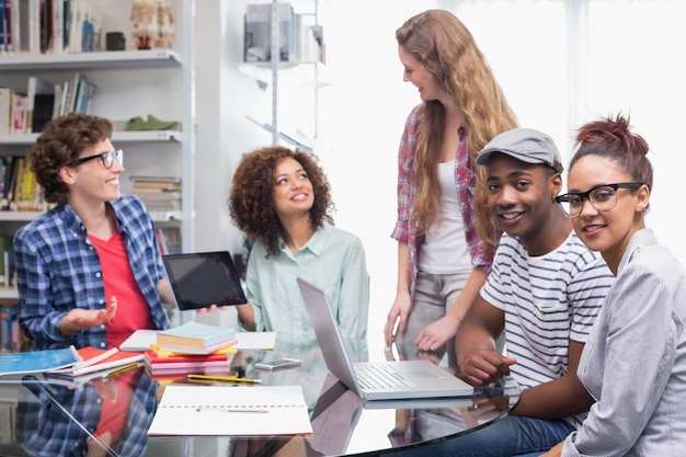 Fashion students working as a team 