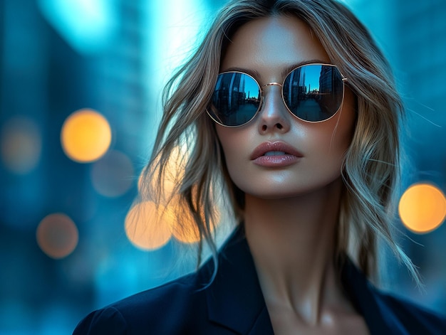 Fashion Sunglasses on Woman Stylish Product Photography